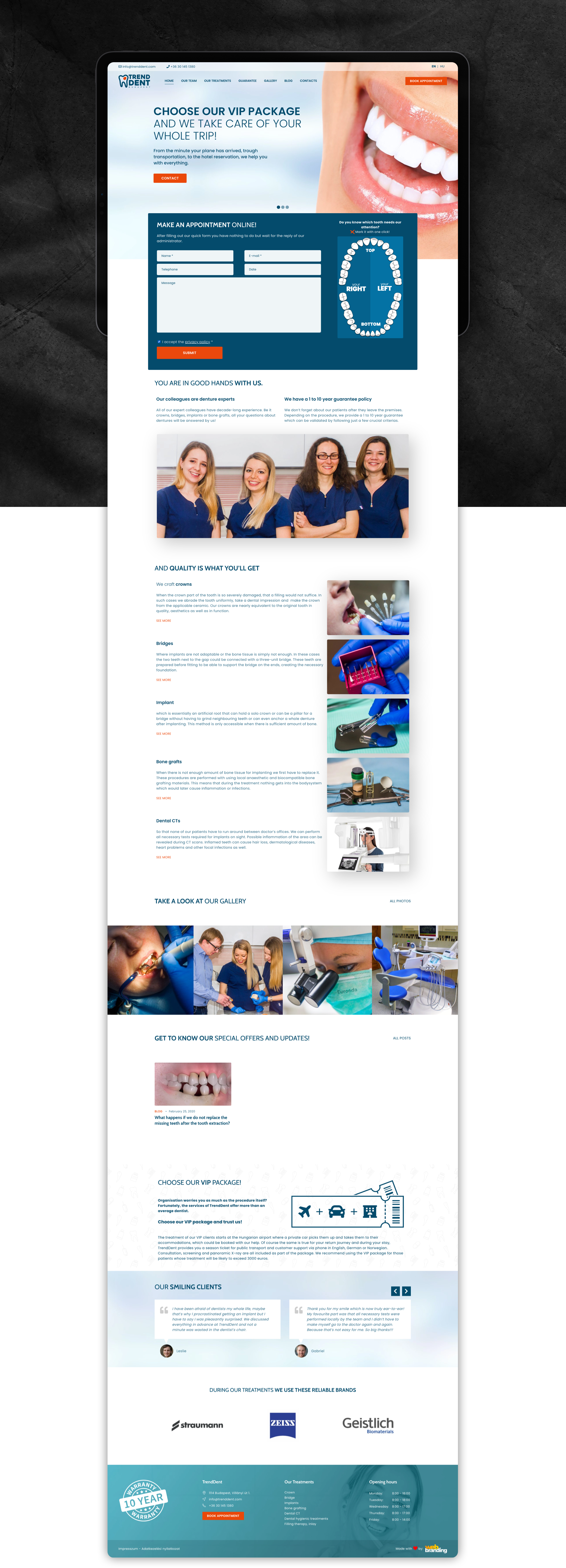 TrendDent Budapest WEBBRANDING