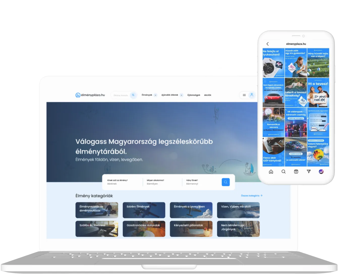 ÉlményPláza - Rekordforgalom költségnövekedés nélkül WEBBRANDING