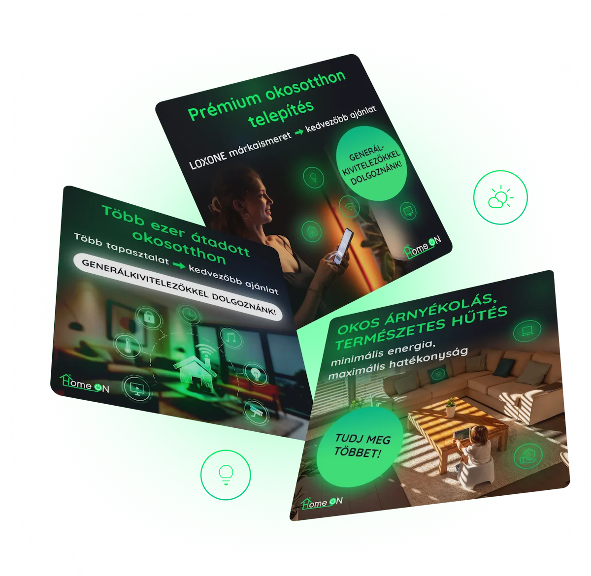 HomeOn - B2B leadgenerálás a social térben WEBBRANDING