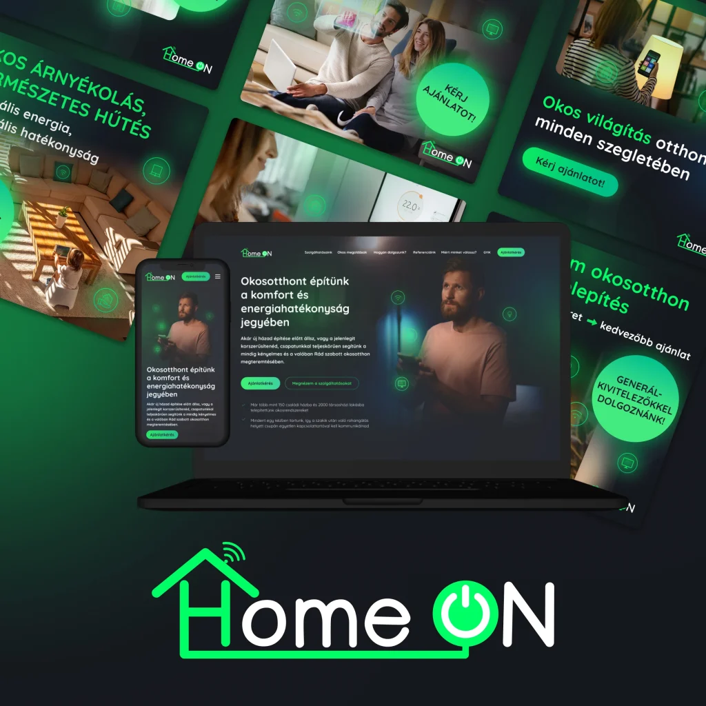 HomeOn - B2B leadgenerálás a social térben WEBBRANDING