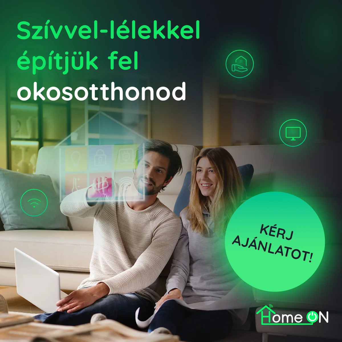 HomeOn - B2B leadgenerálás a social térben WEBBRANDING