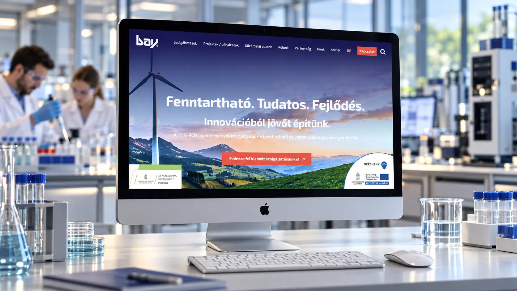 Bay Zoltán Kutatóközpont WEBBRANDING